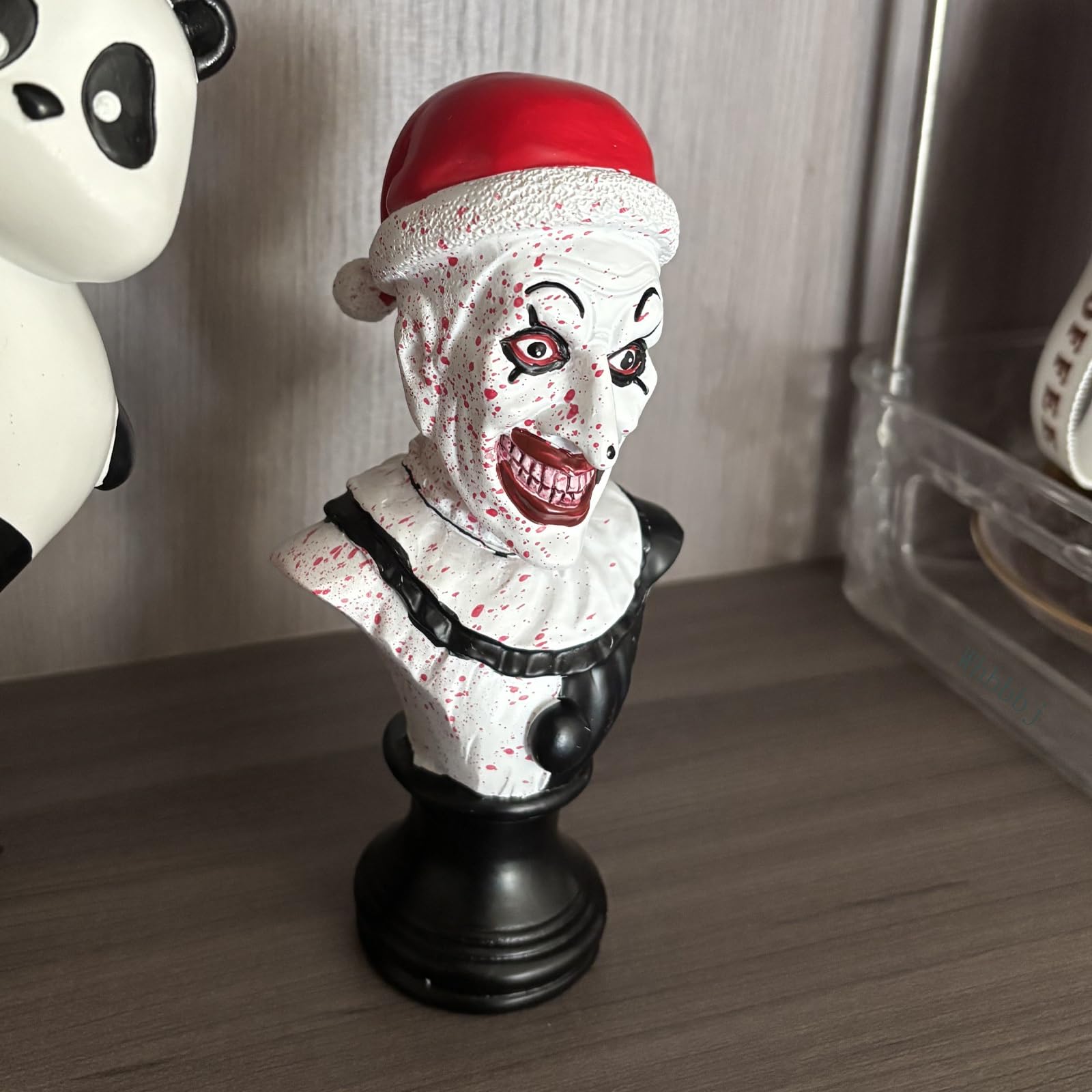 Amazon.co.jp: 怖い邪悪なピエロの胸像、ハロウィンオーナメント、怖い